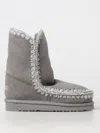 Mou Flat Ankle Boots  Woman Color Grey In Grau