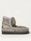 MOU FLAT ANKLE BOOTS MOU WOMAN COLOR LEAD,419825213