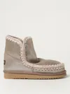 Mou Flat Ankle Boots  Woman Color Silver In Silber