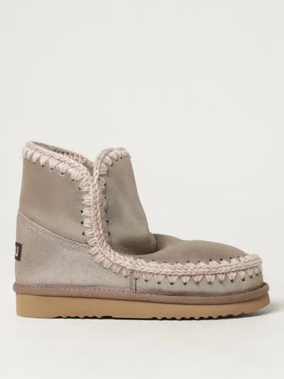 Mou Flat Ankle Boots  Woman Color Silver In Silber