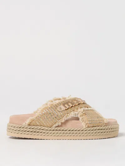 MOU FLAT SANDALS MOU WOMAN COLOR BEIGE,G78645022