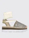 MOU FLAT SANDALS MOU WOMAN COLOR BEIGE,H01332022