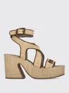 Mou 100mm Raffia Platform Sandals