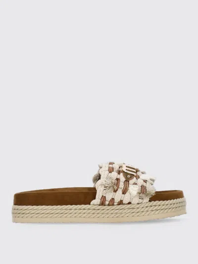 Mou Flat Sandals  Woman Color Beige
