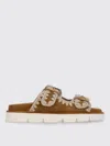 Mou New Bio Slipper-mule In Leather Color Suede