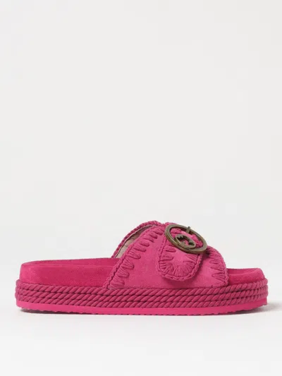 Mou Flat Sandals  Woman In Fuchsia