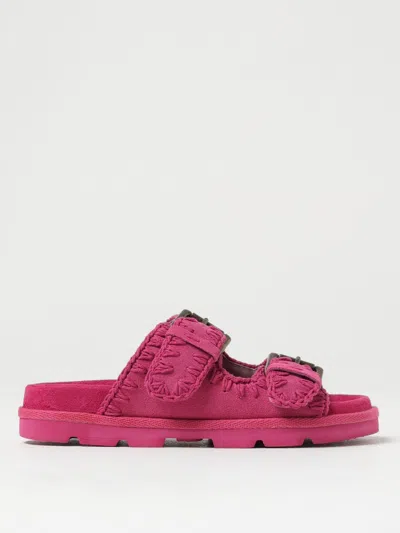 Mou Flat Sandals  Woman Colour Fuchsia