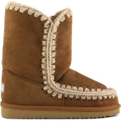 Mou Genuine Shearling Boot In Brown