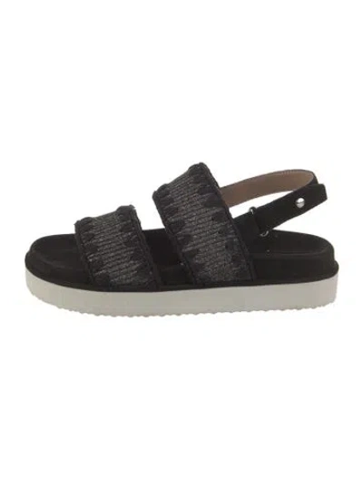 Pre-owned Mou Glitter Accents Slingback Sandals In Multi