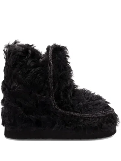 MOU GOAT FUR ANKLE BOOTS