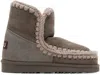 Mou Gray 18 Boots In Cha Charcoal