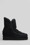 Mou Inner Wedge Ankle Boots Inside Wedge In Black