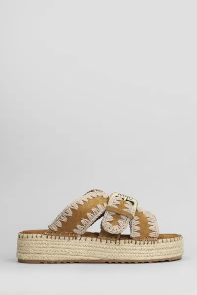 Mou Jute Sandal Sandals In Brown
