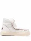 Mou Leather Ankle Boots In White