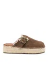 Mou Leather Slippers In Multi