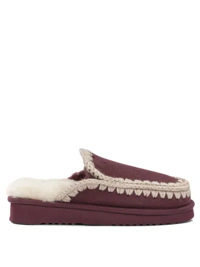 Mou Loafers & Slippers In Burgundy