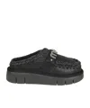 Mou Logo-lettering Mules In Black