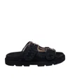 Mou Low Bio Flat Bottom Flip-flops In Black