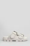 Mou New Bio Slipper-mule In Grey Suede In Grey