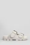 Mou New Bio Slipper-mule In Grey Suede In Grey