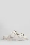 Mou New Bio Slipper-mule In Grey Suede In Grey