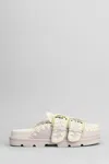 Mou Low Bio Sabot Slipper-mule In Grey Suede In Grey