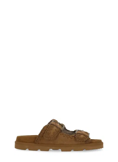 Mou Low Bio Sandals In Brown
