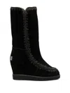 Mou Mid-calf Slip-on Boots In Black