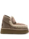 Mou Eskimo 18 Glitter Logo Ankle Boots In Grey