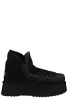 Mou Mini Eskimo Platform Ankle Boots In Black