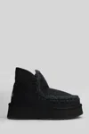 Mou Mini Eskimo Platform Ankle Boots Inside Wedge In Multi