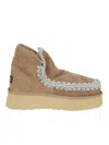 Mou Mini Eskimo Platform Boot In Gold