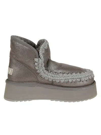 Mou Mini Eskimo Platform Boot In Gray