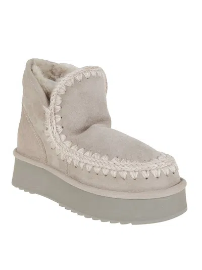 Mou Mini Eskimo Platform Boot In Green