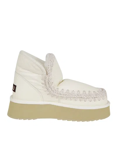 Mou Mini Eskimo Platform Boot In White