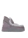 Mou Logo Eskimo Ankle Boots In Grey