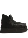 Mou Mini Eskimo Platform Boots In Black