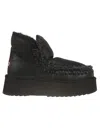 Mou Mini Eskimo Platform Boots In Black