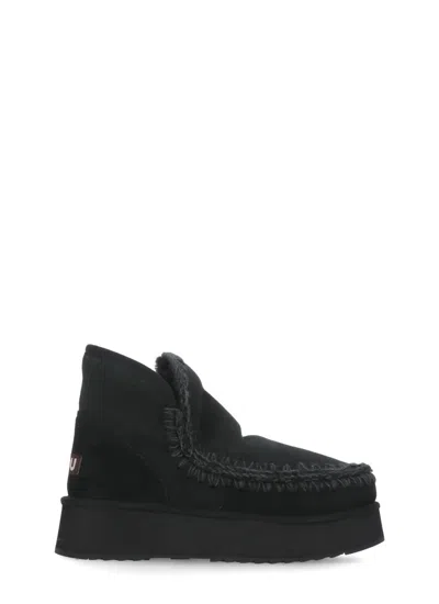 Mou Mini Eskimo Platform Boots In Black