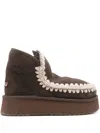 Mou Mini Eskimo Platform Boots In Brown