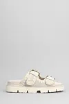 Mou New Bio Slipper-mule In Grey Suede In Grey
