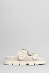 Mou New Bio Slipper-mule In Grey Suede In Grey