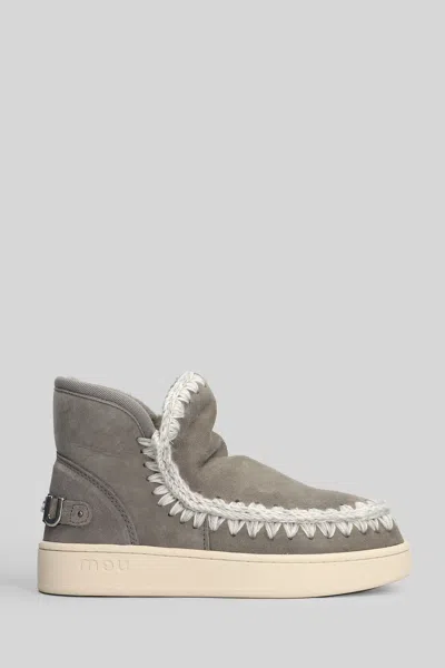 Mou New Eskimo Sneaker Sneakers In Grey Suede In Gray