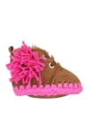 Mou Babies'  Newborn Girl Newborn Shoes Brown Size 0 Sheepskin, Wool