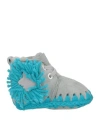Mou Babies'  Newborn Girl Newborn Shoes Sky Blue Size 3 Sheepskin, Wool