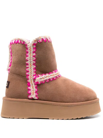 Mou Norfolk Boots In Brown