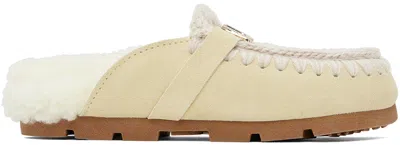 Mou Off-white Winter Bio Loafers In Van Vanilla