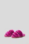 Mou Pantofola Slipper A Due Fasce Fucsia In Viola