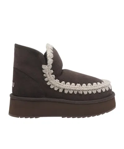 Mou Platform Boots In Brown