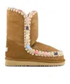 Mou Eskimo 24 Overstitching Ankle Boots Brown In Brown